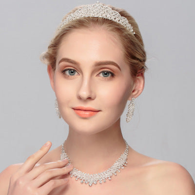 Elegant Wedding Jewelry Set for Brides | Necklace, Earrings