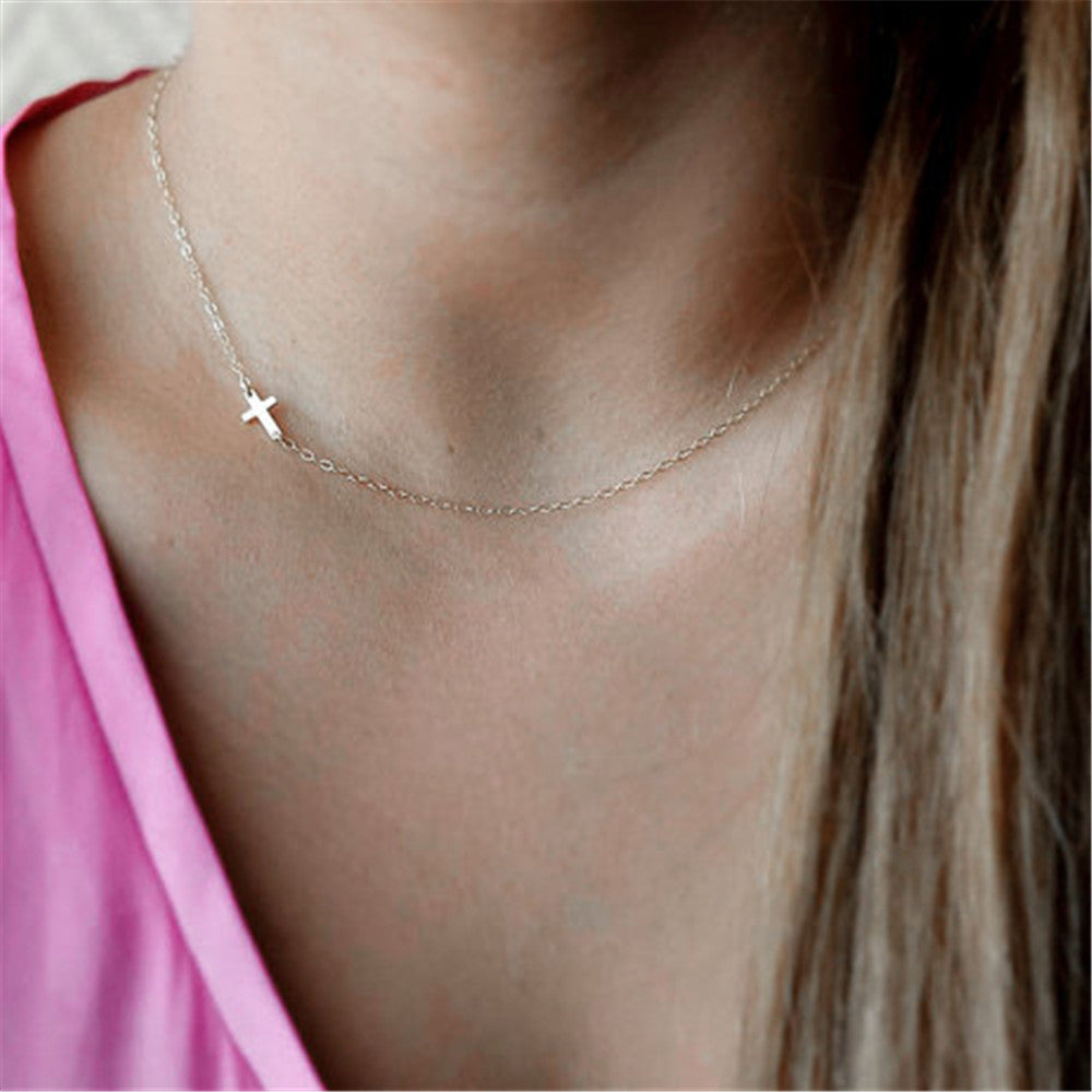 Stylish Alloy Cross Necklace | Durable and Trendy Pendant Jewelry