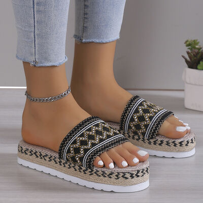 Open Toe Platform Sandals | H@Y@H@E,Ship From Overseas