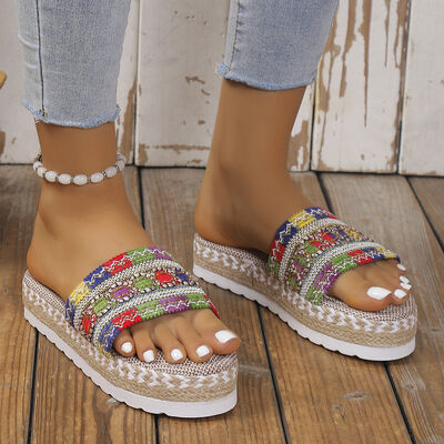 Open Toe Platform Sandals | H@Y@H@E,Ship From Overseas